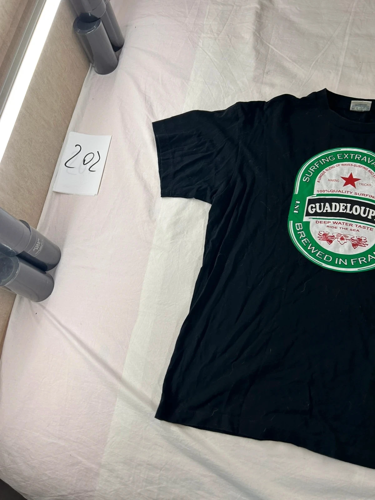 Gedrukt T-shirt heineken guadeloupe Cotton made – photo 3